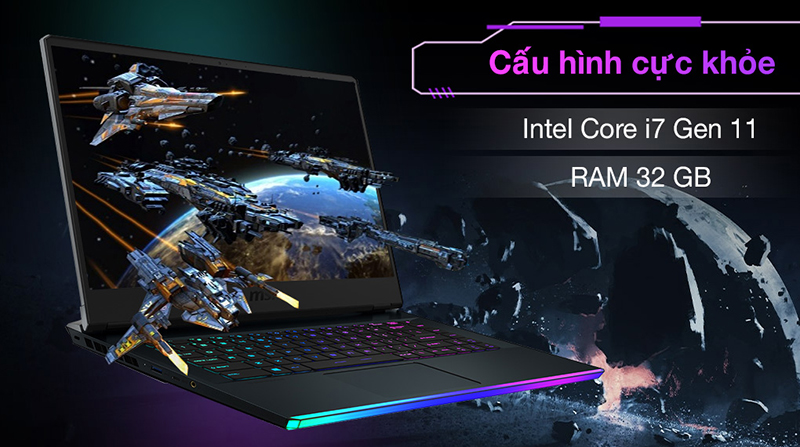 Laptop MSI Gaming GE66 Raider 11UH i7 cực trâu về cấu hình